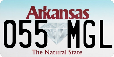 AR license plate 055MGL