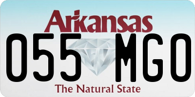AR license plate 055MGO