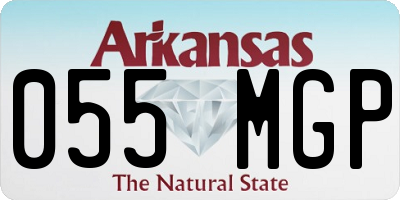 AR license plate 055MGP
