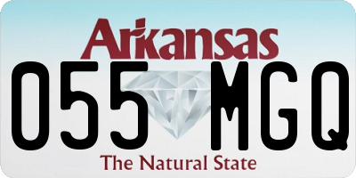 AR license plate 055MGQ