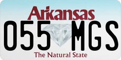 AR license plate 055MGS