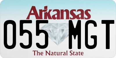 AR license plate 055MGT