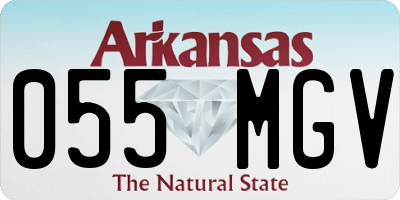 AR license plate 055MGV