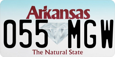 AR license plate 055MGW