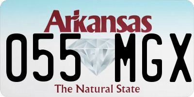 AR license plate 055MGX