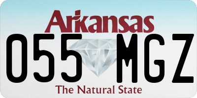 AR license plate 055MGZ