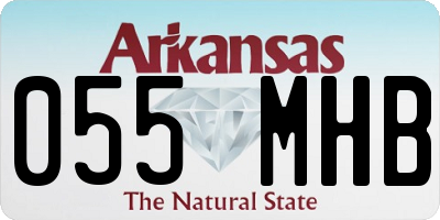 AR license plate 055MHB