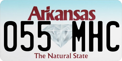AR license plate 055MHC