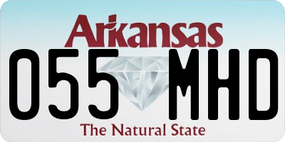 AR license plate 055MHD