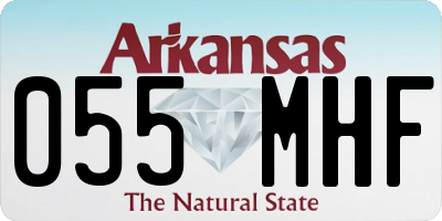 AR license plate 055MHF