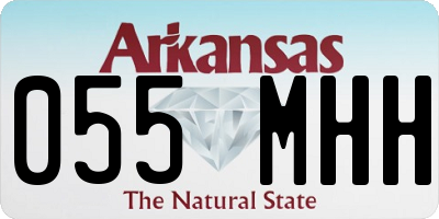 AR license plate 055MHH