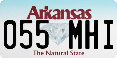 AR license plate 055MHI