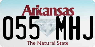 AR license plate 055MHJ