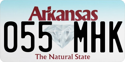 AR license plate 055MHK
