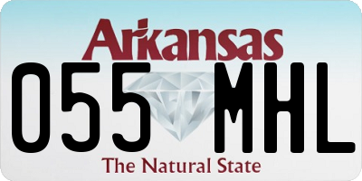 AR license plate 055MHL