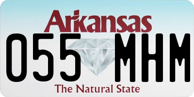 AR license plate 055MHM