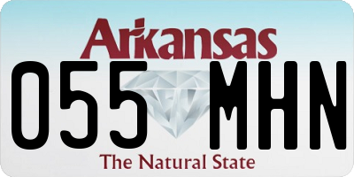 AR license plate 055MHN