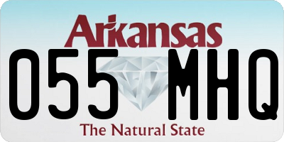 AR license plate 055MHQ
