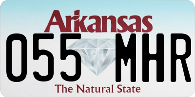 AR license plate 055MHR