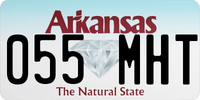 AR license plate 055MHT
