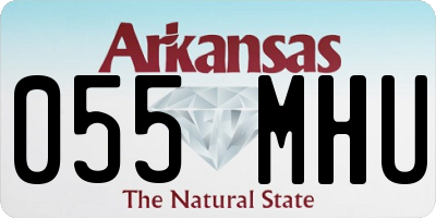 AR license plate 055MHU