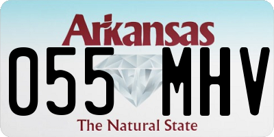 AR license plate 055MHV
