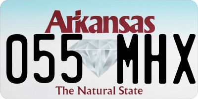 AR license plate 055MHX