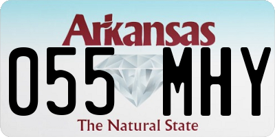 AR license plate 055MHY