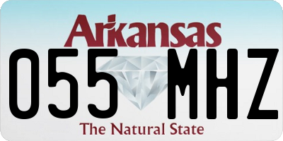 AR license plate 055MHZ