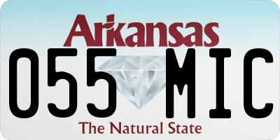 AR license plate 055MIC