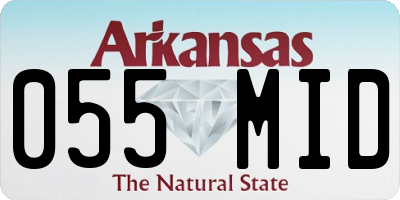 AR license plate 055MID