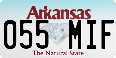 AR license plate 055MIF