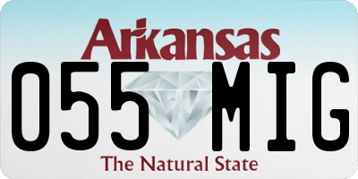 AR license plate 055MIG