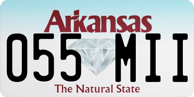 AR license plate 055MII