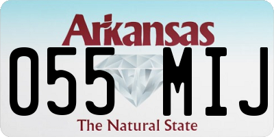 AR license plate 055MIJ