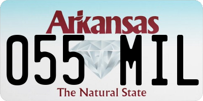 AR license plate 055MIL