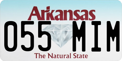 AR license plate 055MIM