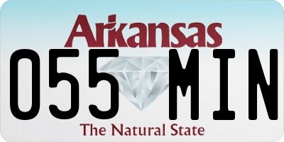 AR license plate 055MIN