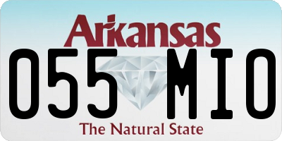 AR license plate 055MIO