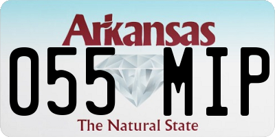 AR license plate 055MIP