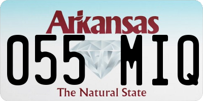AR license plate 055MIQ