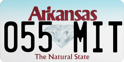 AR license plate 055MIT