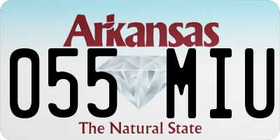 AR license plate 055MIU