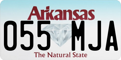 AR license plate 055MJA