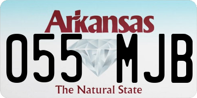 AR license plate 055MJB
