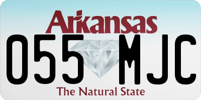 AR license plate 055MJC