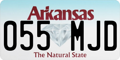 AR license plate 055MJD