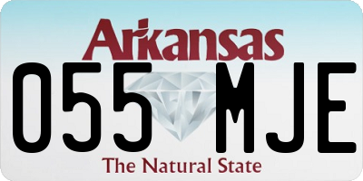AR license plate 055MJE