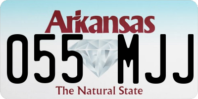 AR license plate 055MJJ