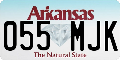 AR license plate 055MJK